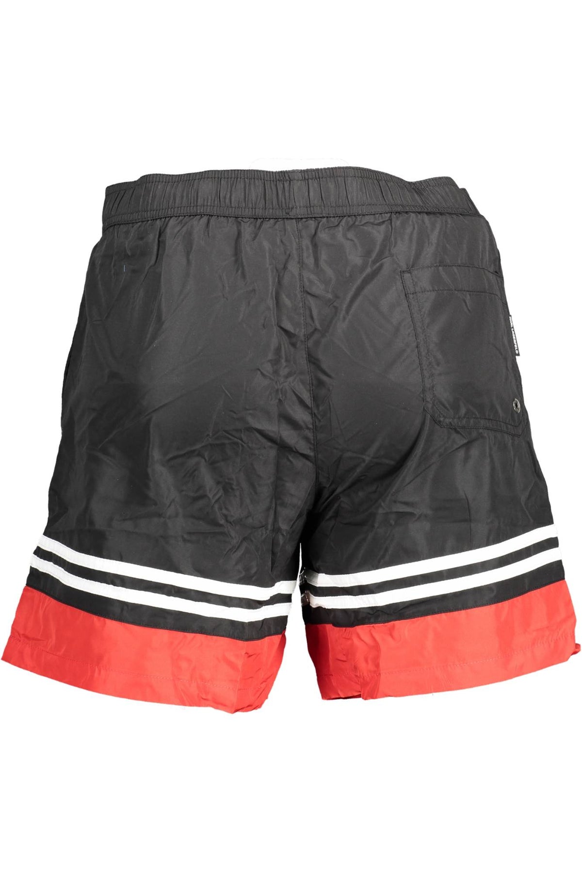 Karl Lagerfeld Beachwear Costume Parte Sotto Uomo Nero
