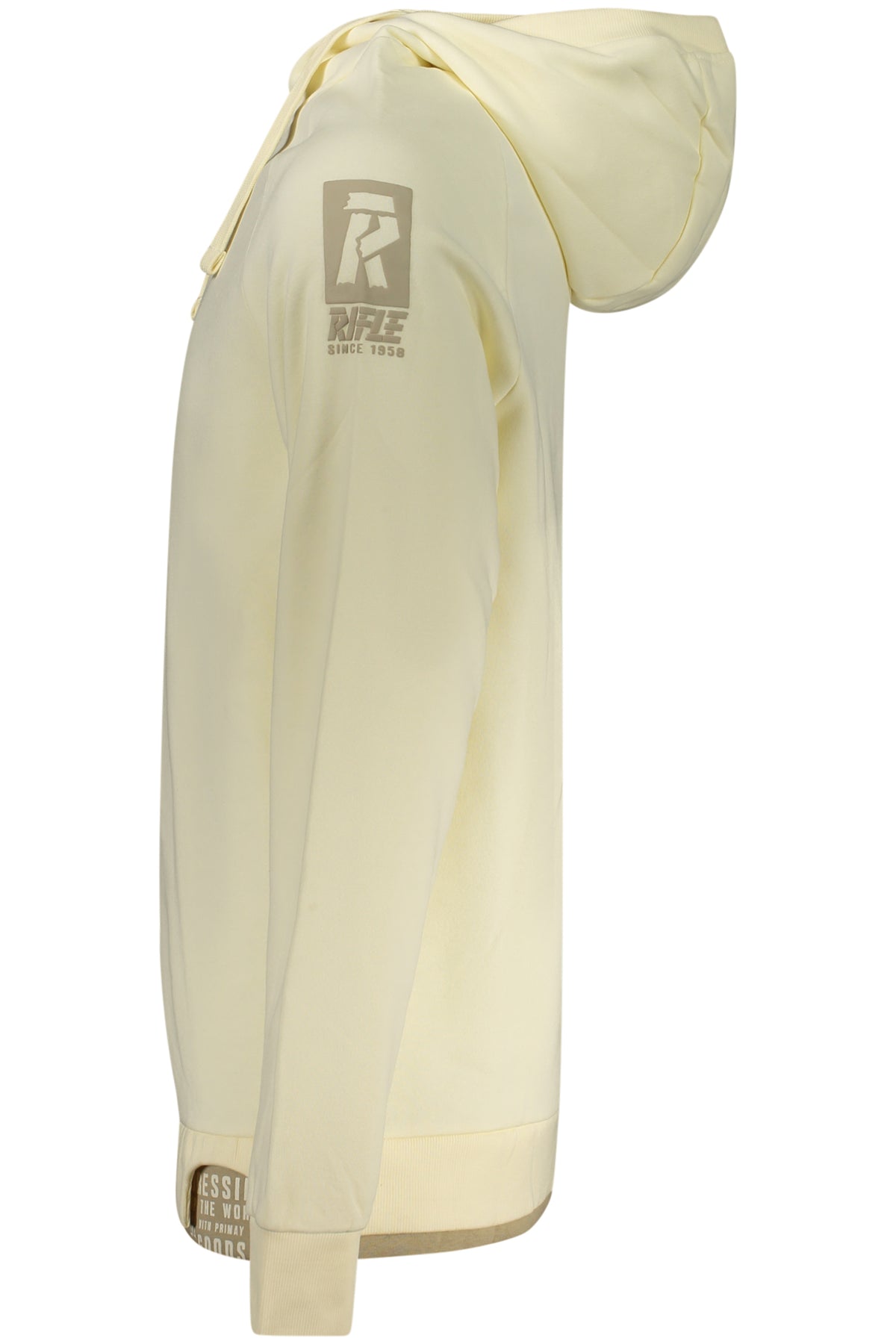 Rifle Felpa Senza Zip Uomo Bianco