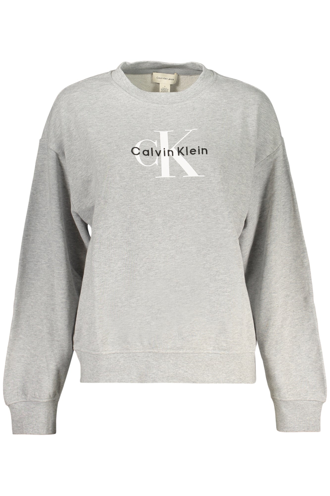 Calvin Klein Felpa Senza Zip Donna Grigio