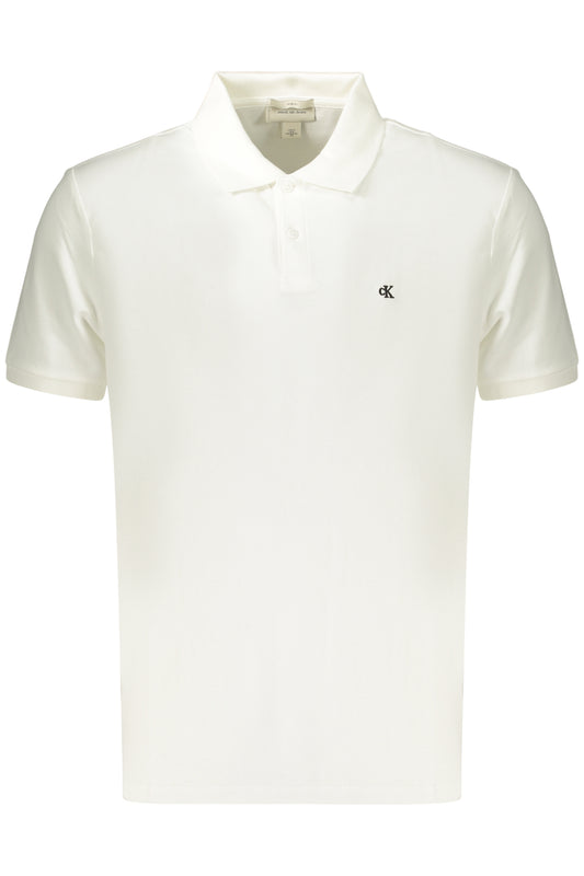 Calvin Klein Polo Maniche Corte Uomo Bianco