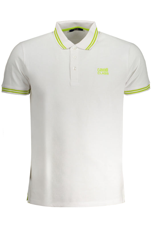 Cavalli Class Polo Maniche Corte Uomo Bianco