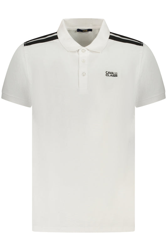Cavalli Class Polo Maniche Corte Uomo Bianco