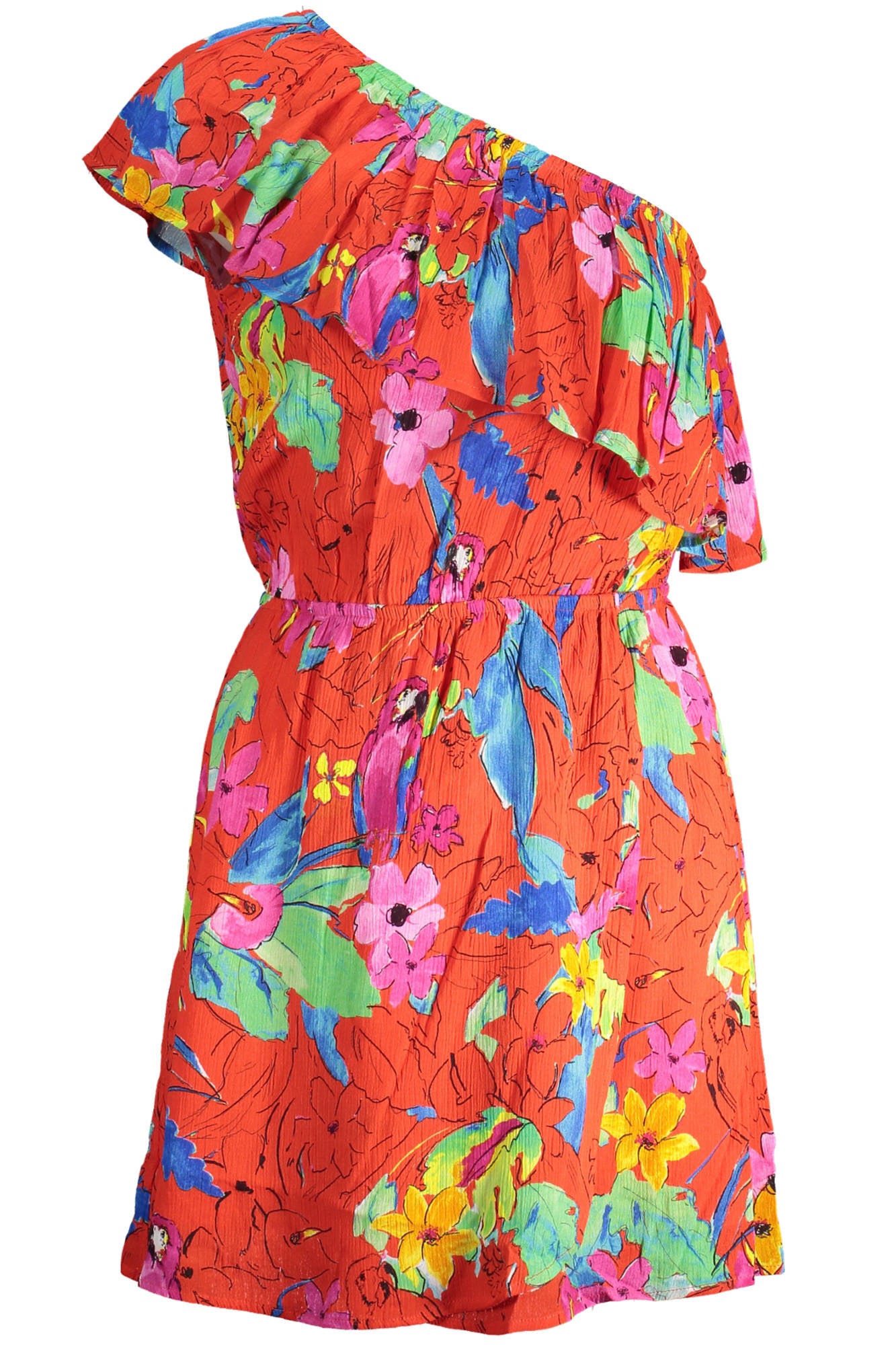 Desigual Abito Corto Donna Rosso