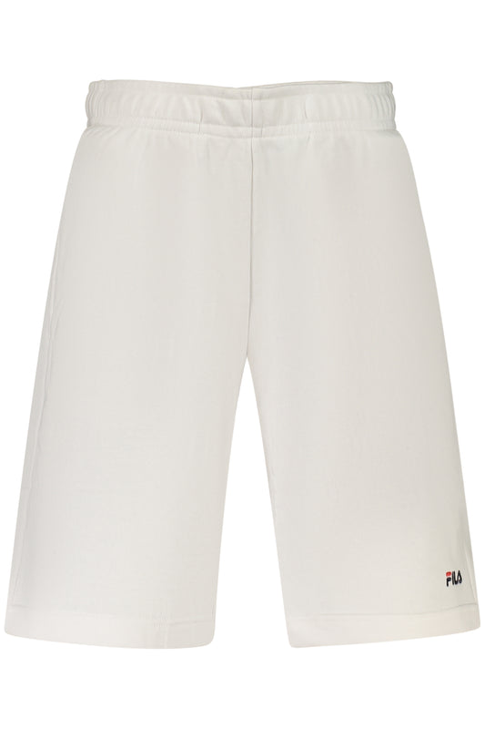 Fila Pantalone Tuta Corto Uomo Bianco
