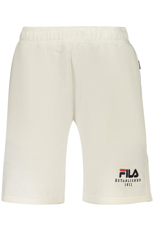Fila Pantalone Tuta Corto Uomo Bianco