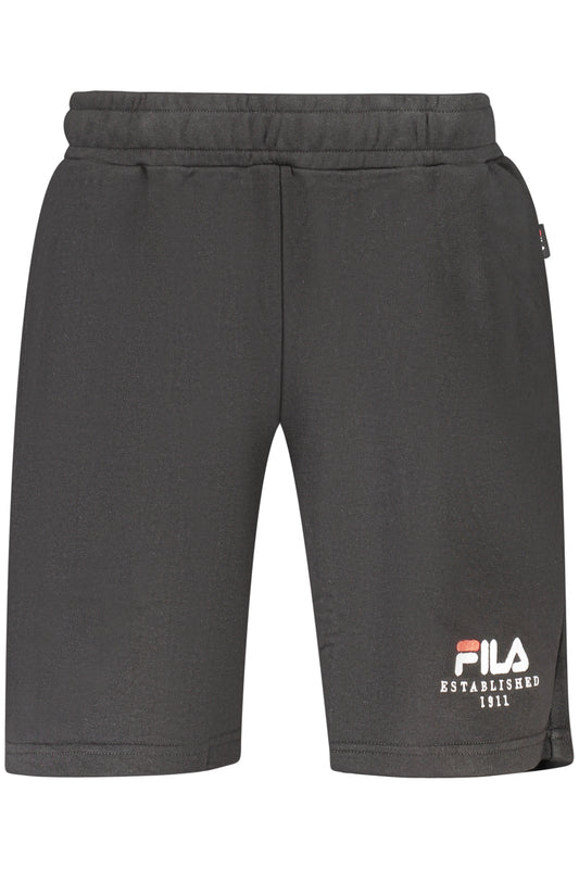 Fila Pantalone Tuta Corto Uomo Nero