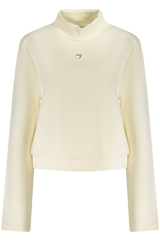 Guess Jeans Felpa Senza Zip Donna Bianco