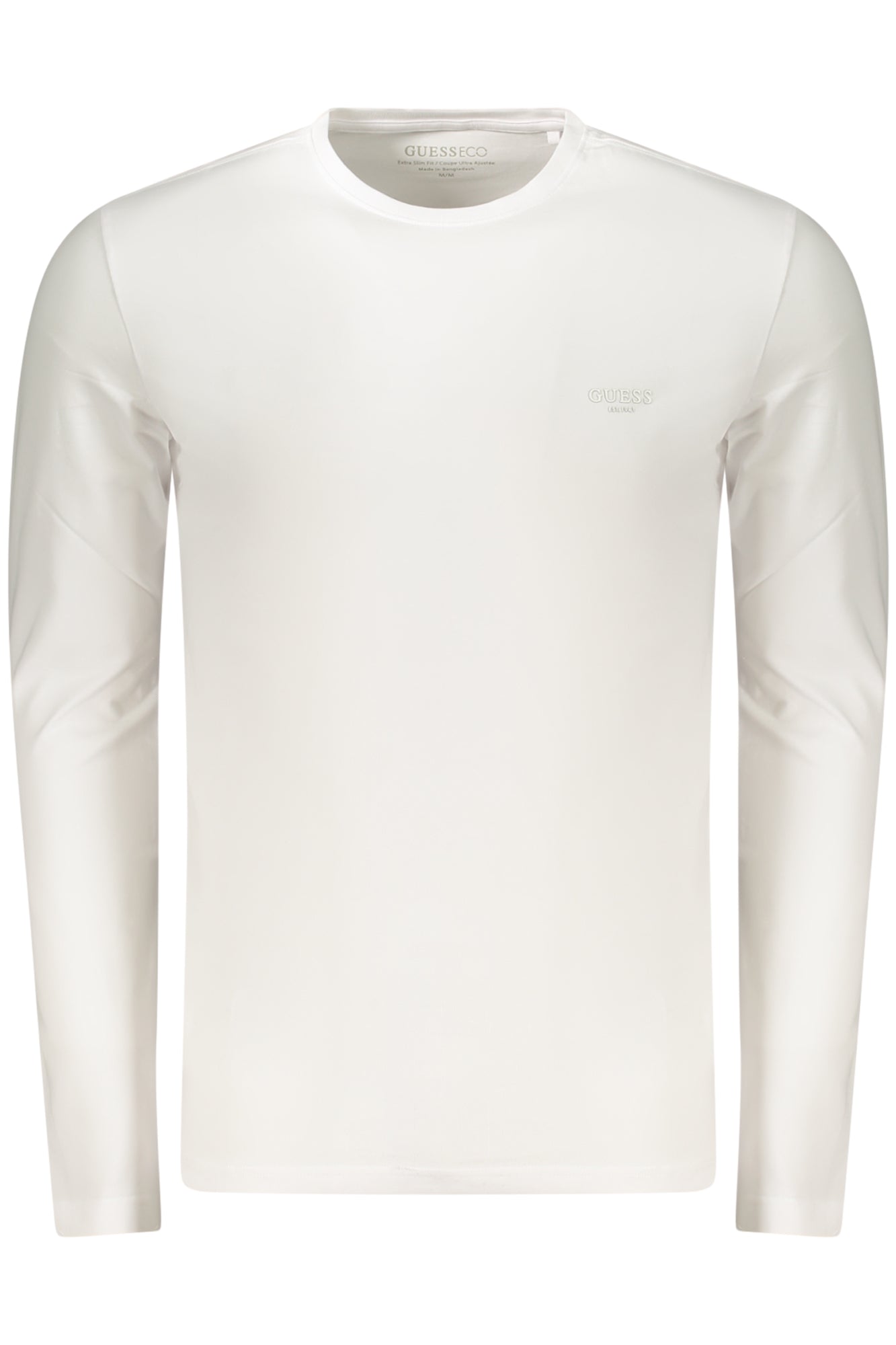 Guess Jeans T-Shirt Maniche Lunghe Uomo Bianco