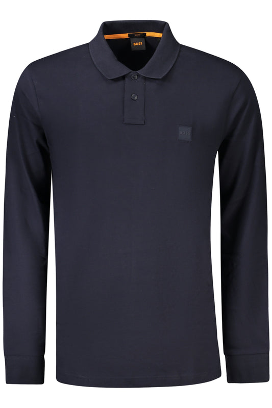 Hugo Boss Polo Maniche Lunghe Uomo Blu