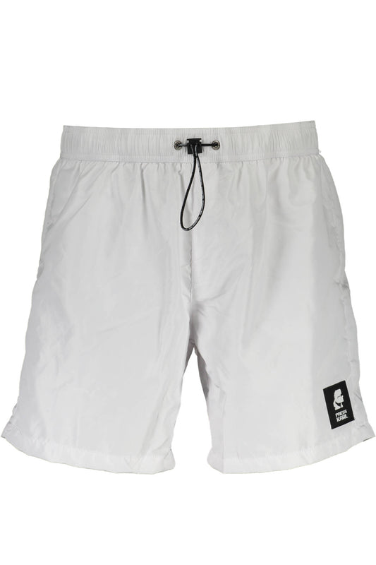 Karl Lagerfeld Beachwear Costume Parte Sotto Uomo Bianco