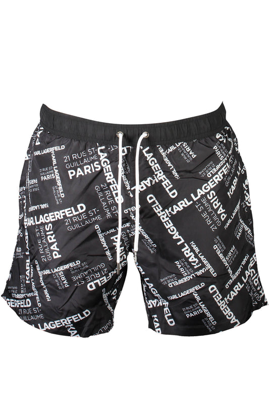 Karl Lagerfeld Beachwear Costume Parte Sotto Uomo Nero
