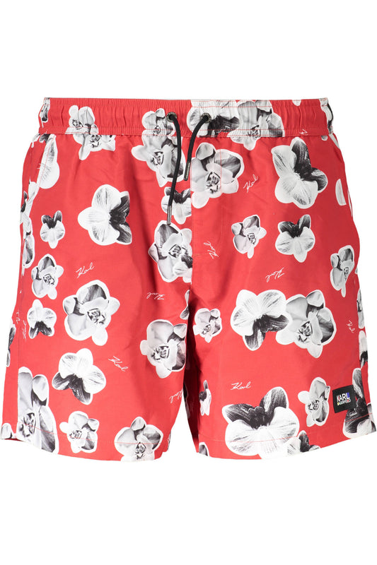Karl Lagerfeld Beachwear Costume Parte Sotto Uomo Rosso
