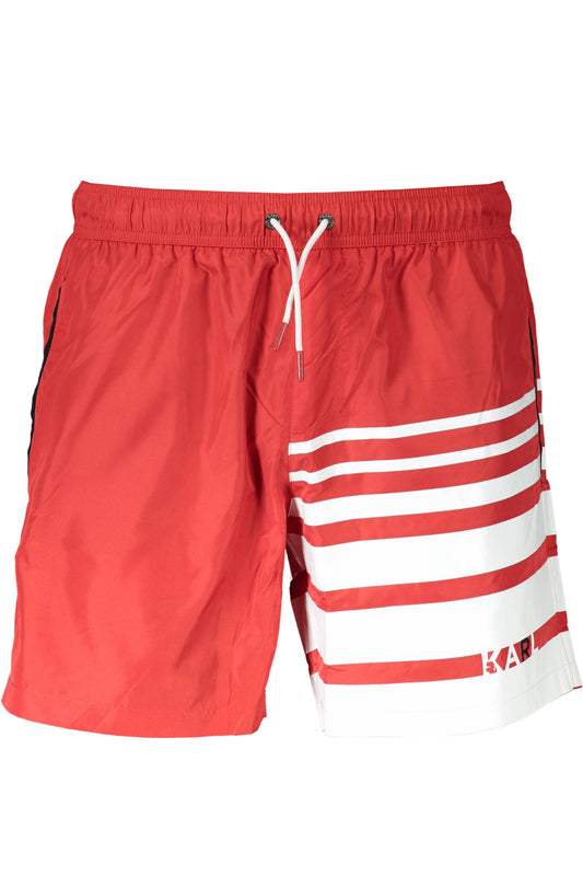 Karl Lagerfeld Beachwear Costume Parte Sotto Uomo Rosso