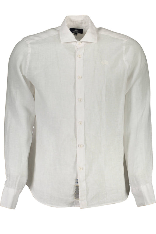 La Martina Camicia Maniche Lunghe Uomo Bianco