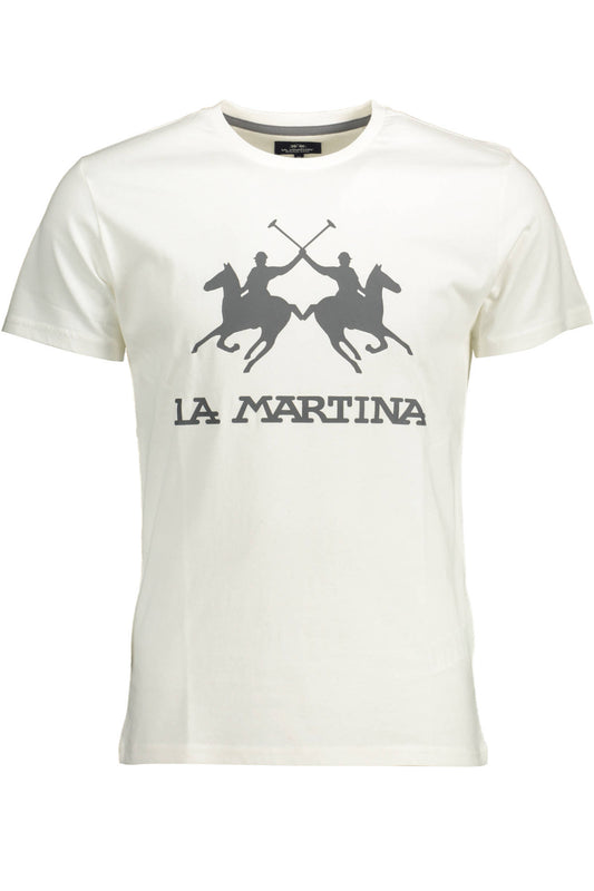 La Martina T-Shirt Maniche Corte Uomo Bianco