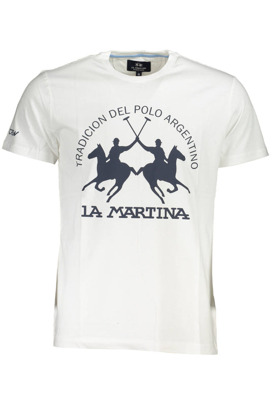 La Martina T-Shirt Maniche Corte Uomo Bianco