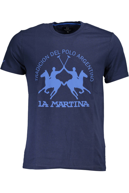 La Martina T-Shirt Maniche Corte Uomo Blu