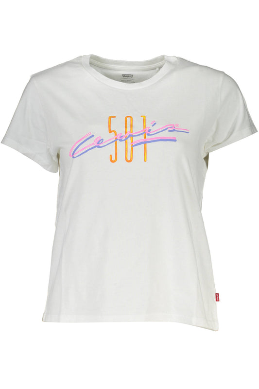 Levi'S T-Shirt Maniche Corte Donna Bianco