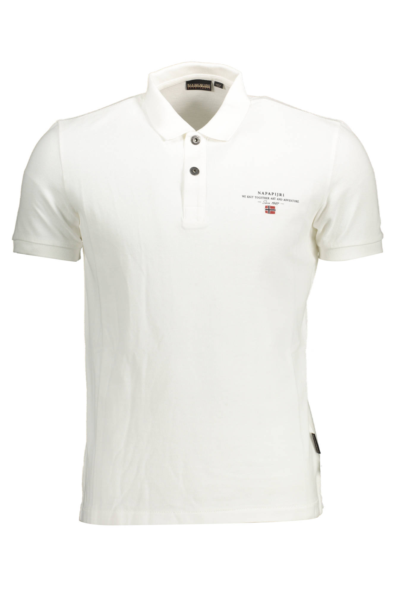 Napapijri Polo Maniche Corte Uomo Bianco
