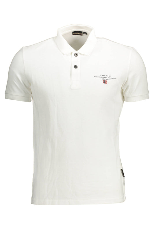 Napapijri Polo Maniche Corte Uomo Bianco