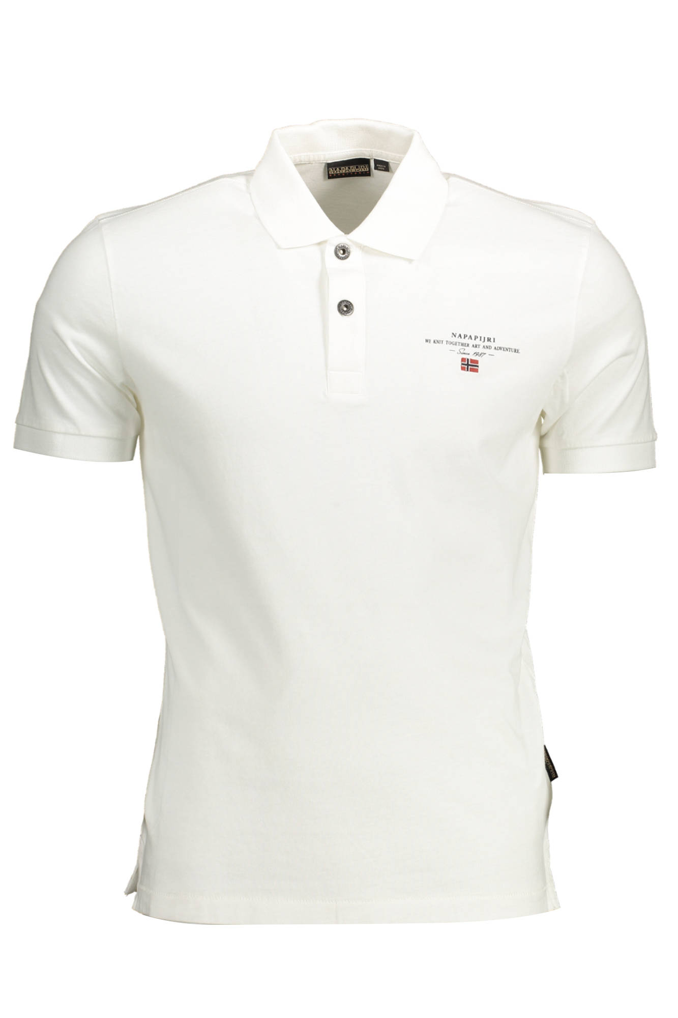 Napapijri Polo Maniche Corte Uomo Bianco