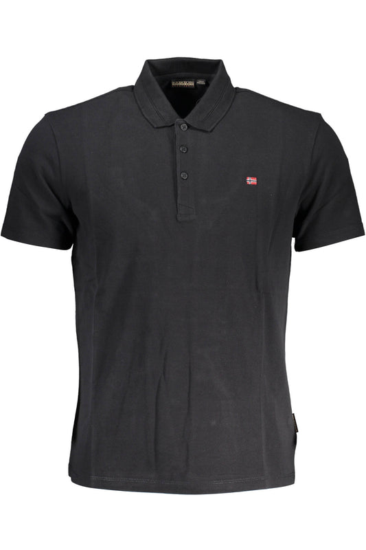Napapijri Polo Maniche Corte Uomo Nero