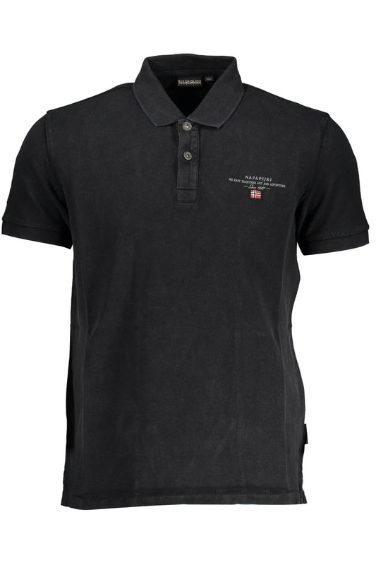 Napapijri Polo Maniche Corte Uomo Nero