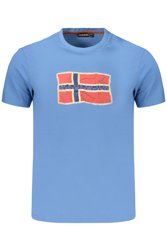 Napapijri T-Shirt Maniche Corte Uomo Azzurro
