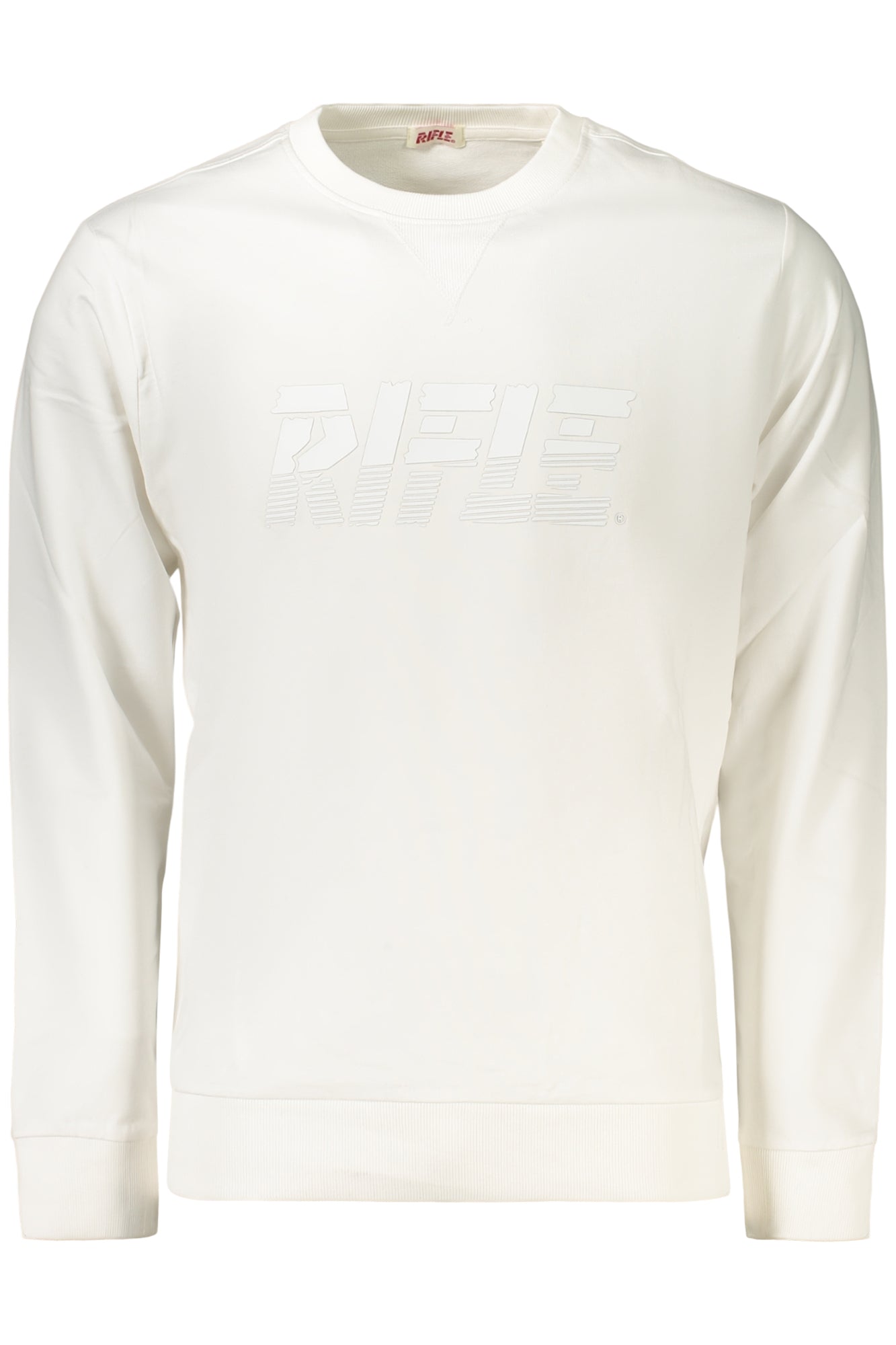 Rifle Felpa Senza Zip Uomo Bianco