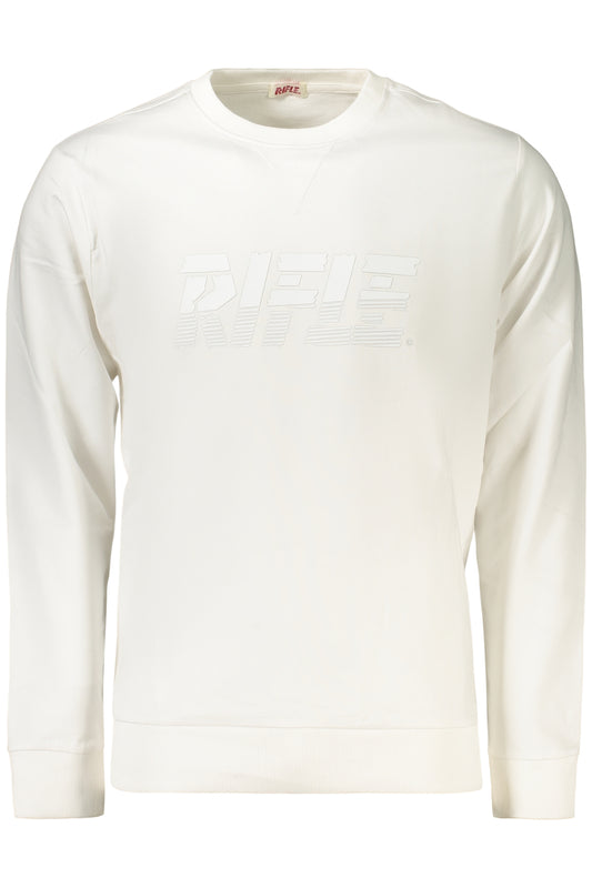 Rifle Felpa Senza Zip Uomo Bianco
