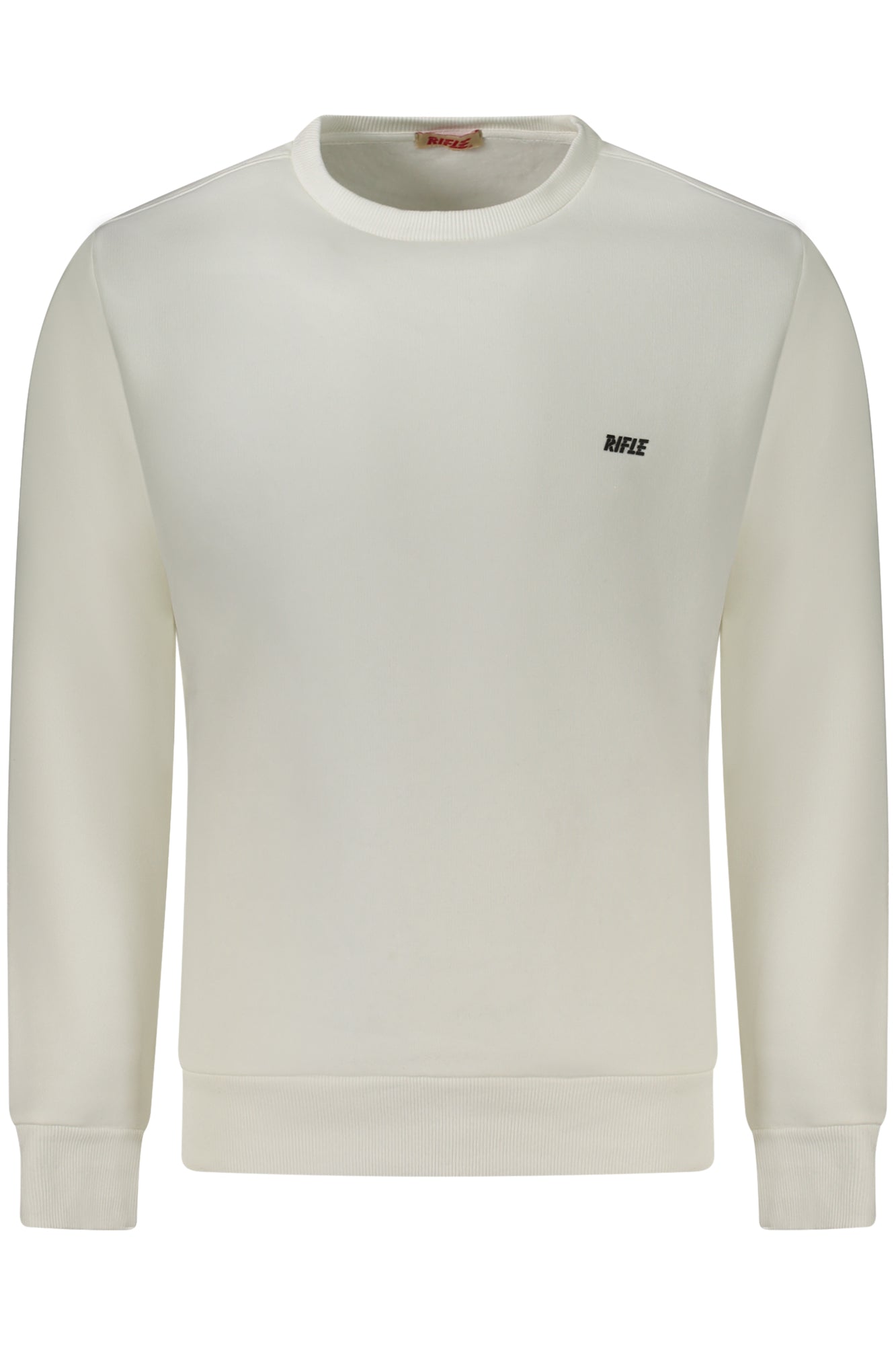 Rifle Felpa Senza Zip Uomo Bianco