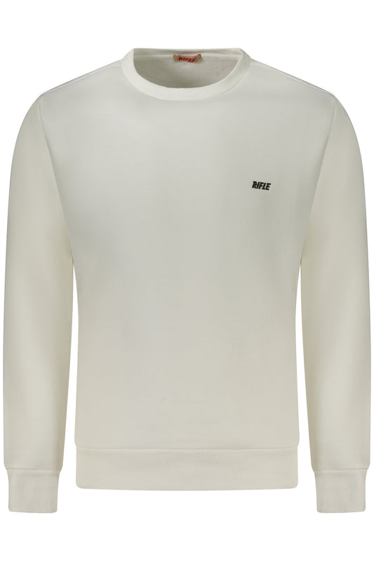 Rifle Felpa Senza Zip Uomo Bianco