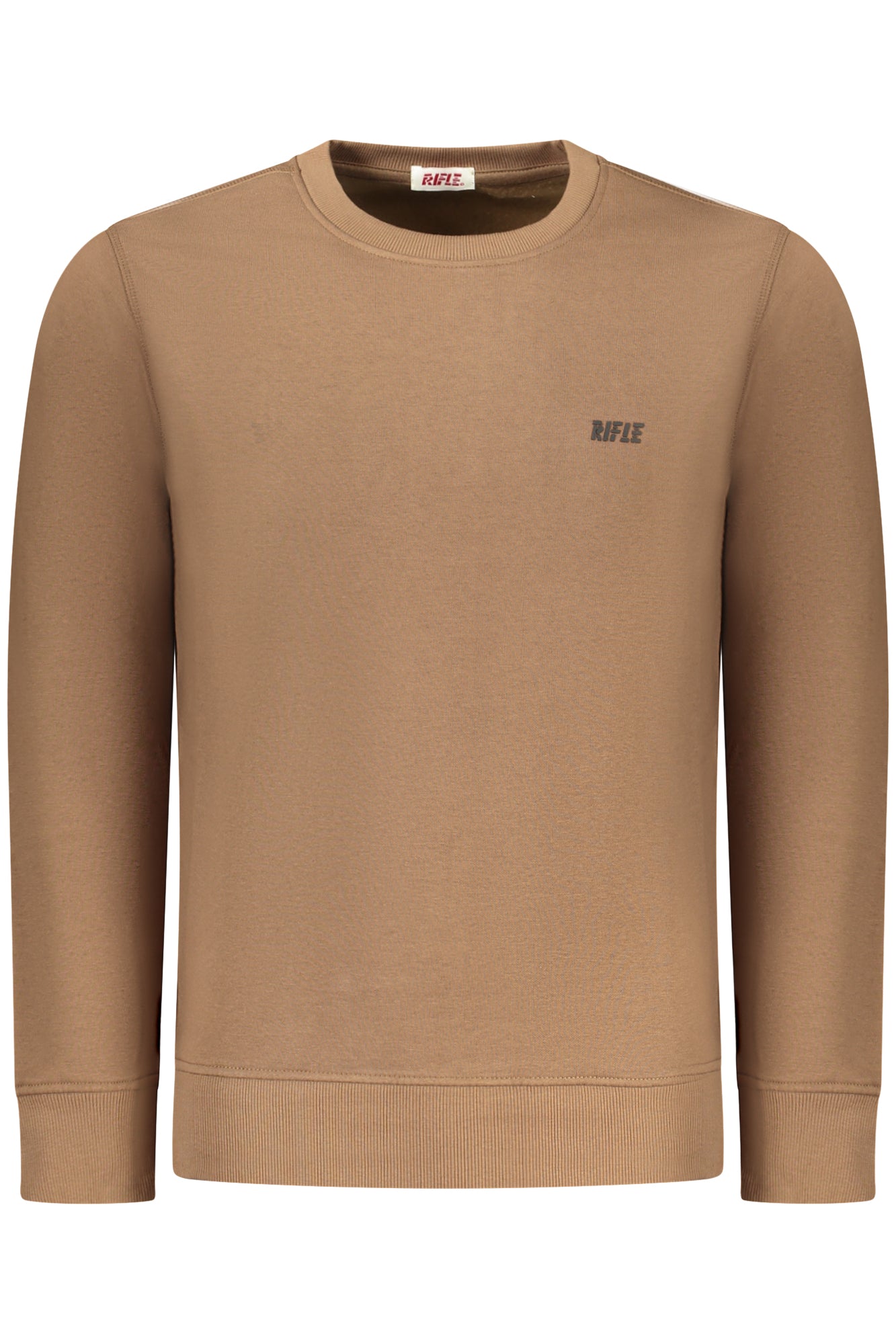 Rifle Felpa Senza Zip Uomo Marrone