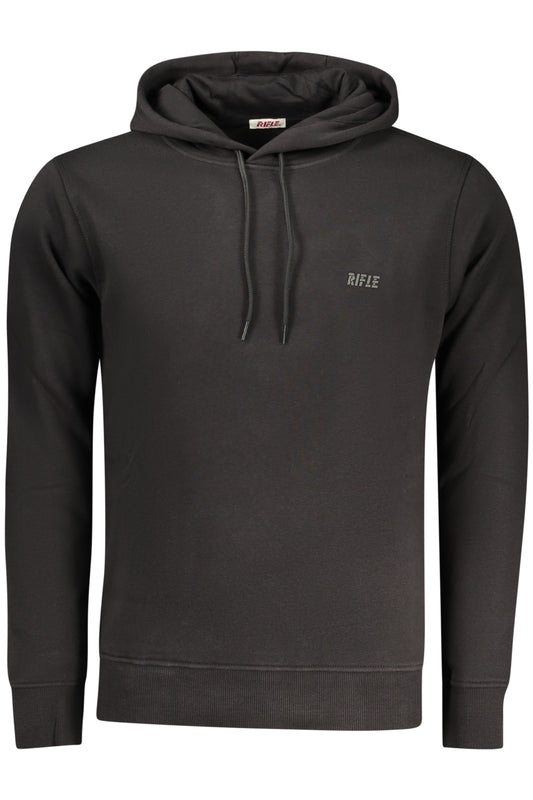 Rifle Felpa Senza Zip Uomo Nero