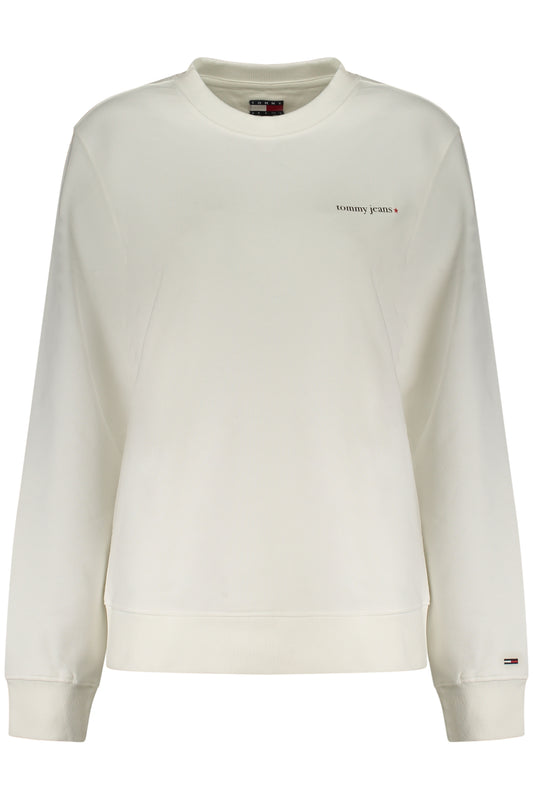 Tommy Hilfiger Felpa Senza Zip Donna Bianco